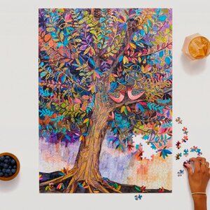 Illumination Tree 1000 Piece Gold Foil Puzzle